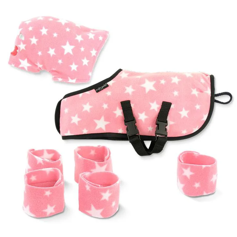 Crafty Ponies Snuggle Rug Set Pink Star